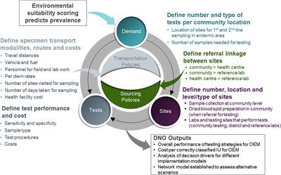 Developing Strategies for Onchocerciasis Elimination Mapping and Surveillance Through The Diagnostic Network Optimization Approach